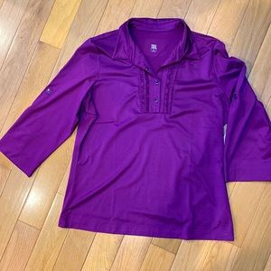 Tail purple golf activity shirt size L